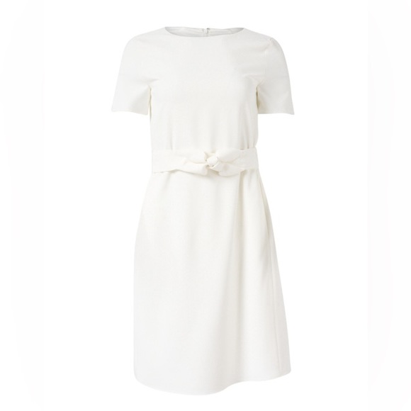 Emporio Armani Belted Fluid Crepe Sheath Dress - Size 2 - Picture 4 of 4